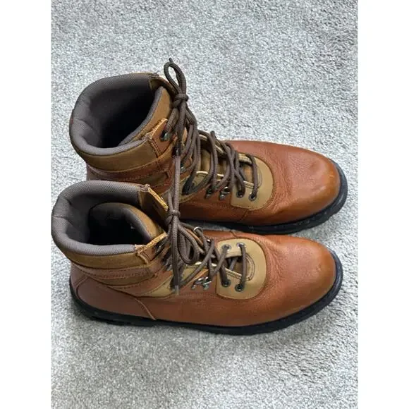 Wolverine Work Boots Mens 13M Brown Leather Lace Up Combat W04217 Slip Resistant - Picture 2 of 12